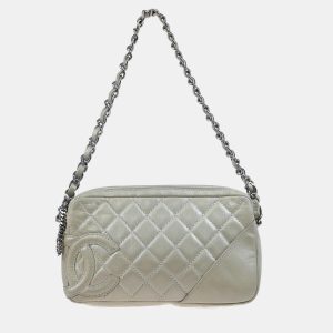 Chanel Light Gray Calfskin Cambon Ligne Handbag, Handbags - Luxury Closet catalog
