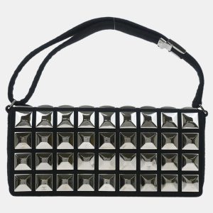 Chanel Black Cotton Ice Cube Shoulder Bag, Shoulder Bags - Luxury Closet catalog