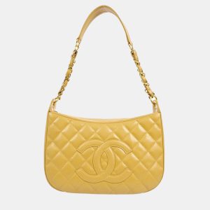 Chanel Beige Calfskin Chain CC Shoulder Bag, Shoulder Bags - Luxury Closet catalog