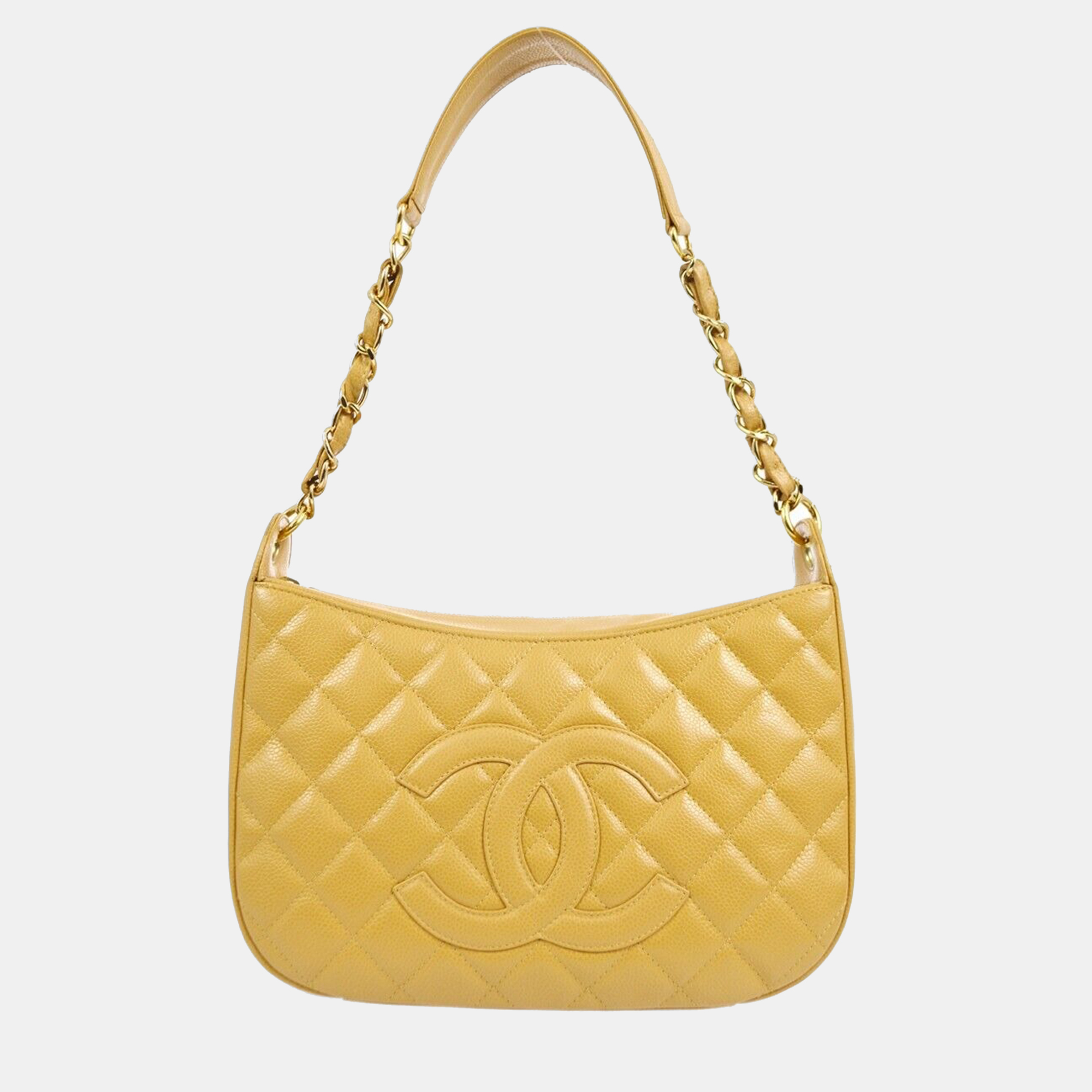 Chanel Beige Calfskin Chain CC Shoulder Bag, Shoulder Bags - Luxury Closet catalog