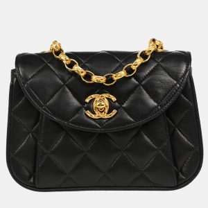Chanel Black Lambskin Chain Shoulder Bag, Shoulder Bags - Luxury Closet catalog