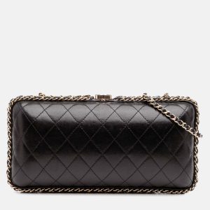 Chanel Black Quilted Lambskin Chain Around Clutch, Clutches & Special Occasion Bags - Luxury Closet catalog