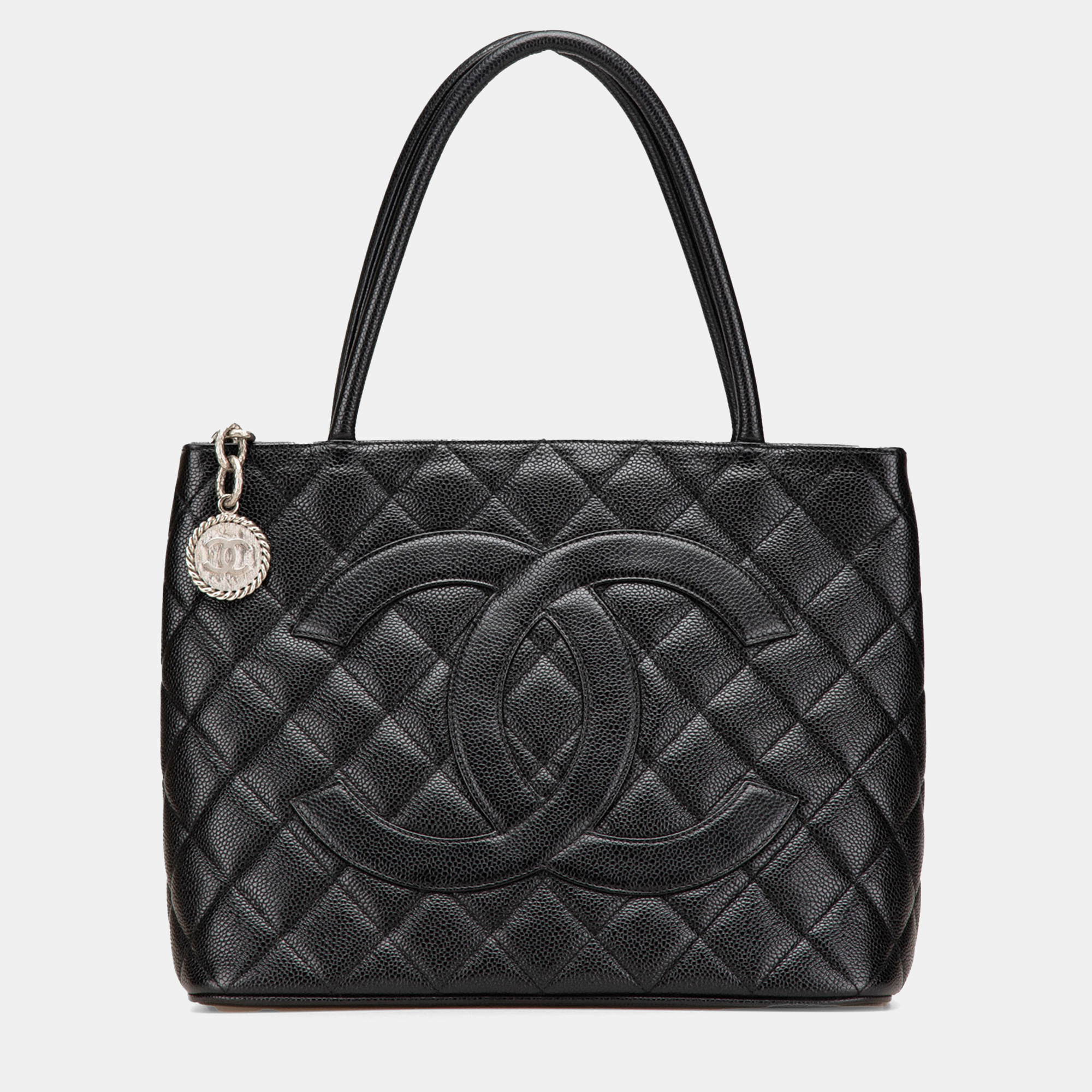 Chanel Black Caviar Medallion Tote, Tote Handbags - Luxury Closet catalog