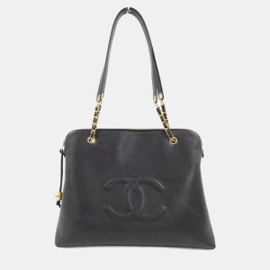 Chanel Black Caviar Large CC Shoulder Bag, Shoulder Bags - Luxury Closet catalog