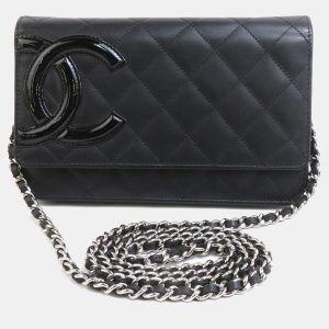 Chanel Black Patent Leather Cambon Ligne Chain Shoulder Bag, Shoulder Bags - Luxury Closet catalog