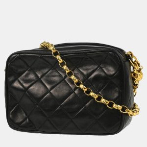 Chanel Black Lambskin Quilted Mini Camera Bag, Handbags - Luxury Closet catalog
