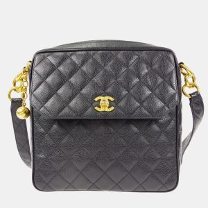 Chanel Black Calfskin Crossbody Flap Shoulder Bag, Shoulder Bags - Luxury Closet catalog