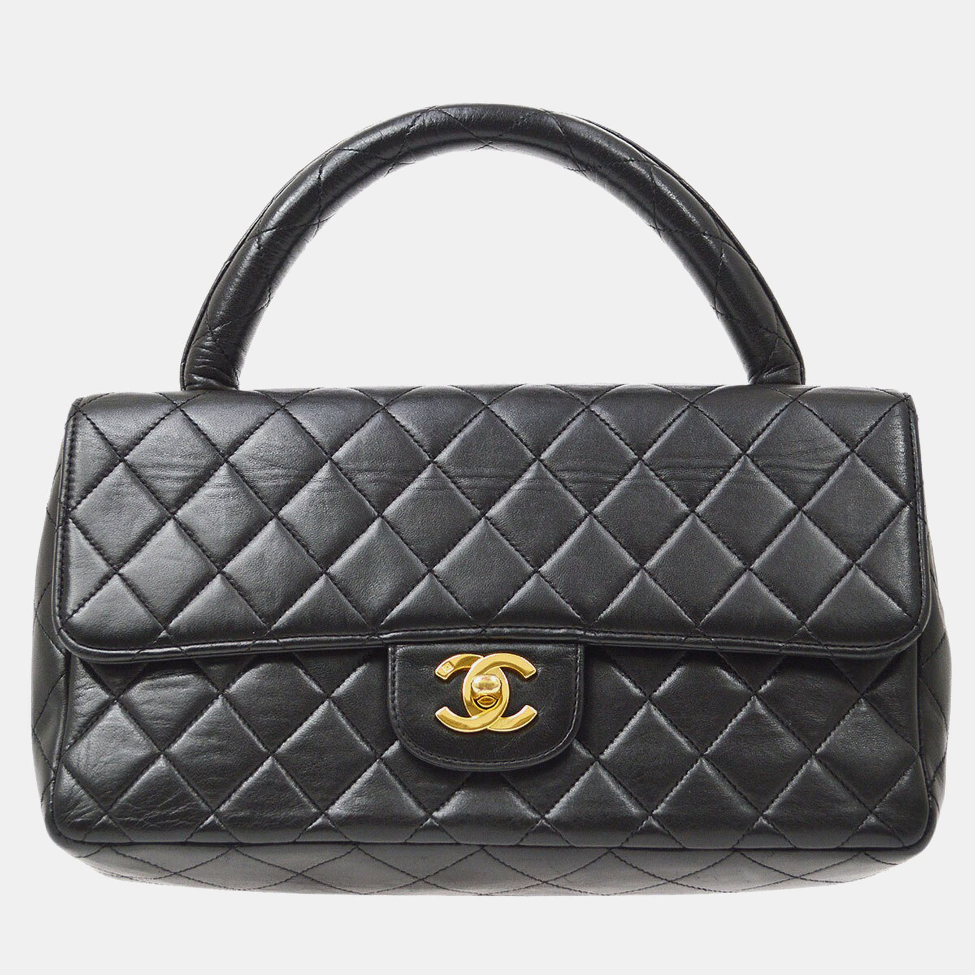 Chanel Black Lambskin Medium Kelly Flap Bag, Satchels - Luxury Closet catalog