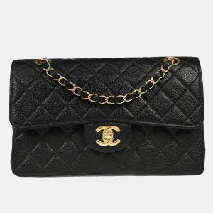 Chanel Black Calfskin Small Classic Double Flap Shoulder Bag, Shoulder Bags - Luxury Closet catalog