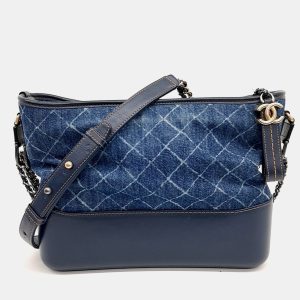 Chanel Blue Denim Denim Gabrielle Hobo Bag, Shoulder Bags - Luxury Closet catalog