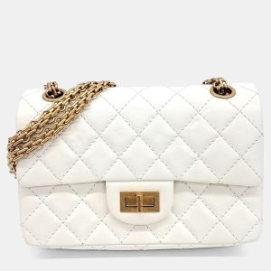 Chanel White Leather Vintage 2.55 New Mini 20, Handbags - Luxury Closet catalog
