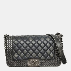 Chanel Black Leather Medium Dallas Boy Bag, Handbags - Luxury Closet catalog