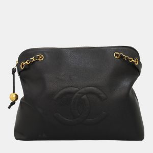 Chanel Black Vintage Caviar Large CC Shoulder Bag, Shoulder Bags - Luxury Closet catalog