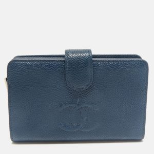 Chanel Blue Caviar Leather French Wallet, Wallets & Money Clips - Luxury Closet catalog