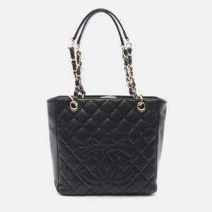 Chanel Black Leather PST Chain Shoulder Bag, Tote Handbags - Luxury Closet catalog