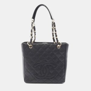 Chanel Black Leather PST Chain Shoulder Bag, Tote Handbags - Luxury Closet catalog