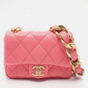 Chanel Pink Mini Quilted Lambskin Funky Town Flap Bag, Handbags - Luxury Closet catalog