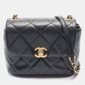 Chanel Black Leather CC Flap Shoulder Bag, Handbags - Luxury Closet catalog