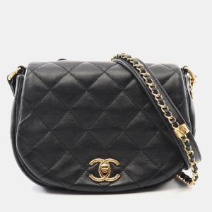 Chanel Black Calfskin Quilted Chain Handle Flap Bag, Handbags - Luxury Closet catalog