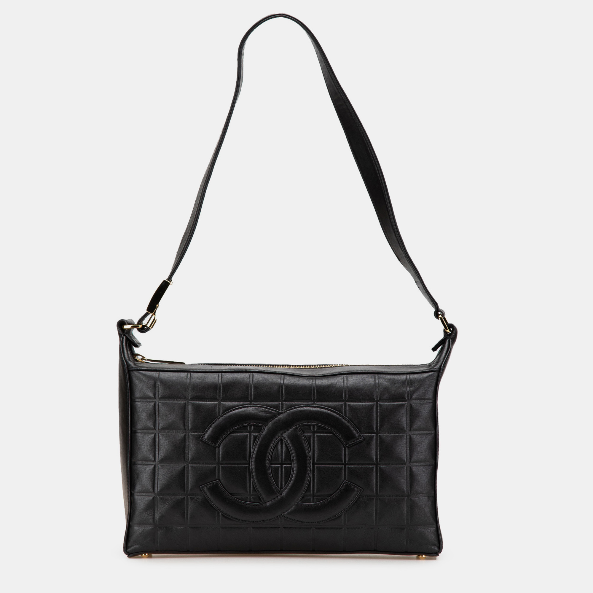 Chanel Black CC Choco Bar Lambskin Shoulder Bag, Shoulder Bags - Luxury Closet catalog