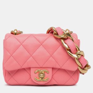 Chanel Pink Mini Quilted Lambskin Funky Town Flap, Shoulder Bags - Luxury Closet catalog