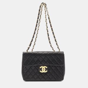 Chanel Black Lambskin Flap Shoulder Bag, Handbags - Luxury Closet catalog