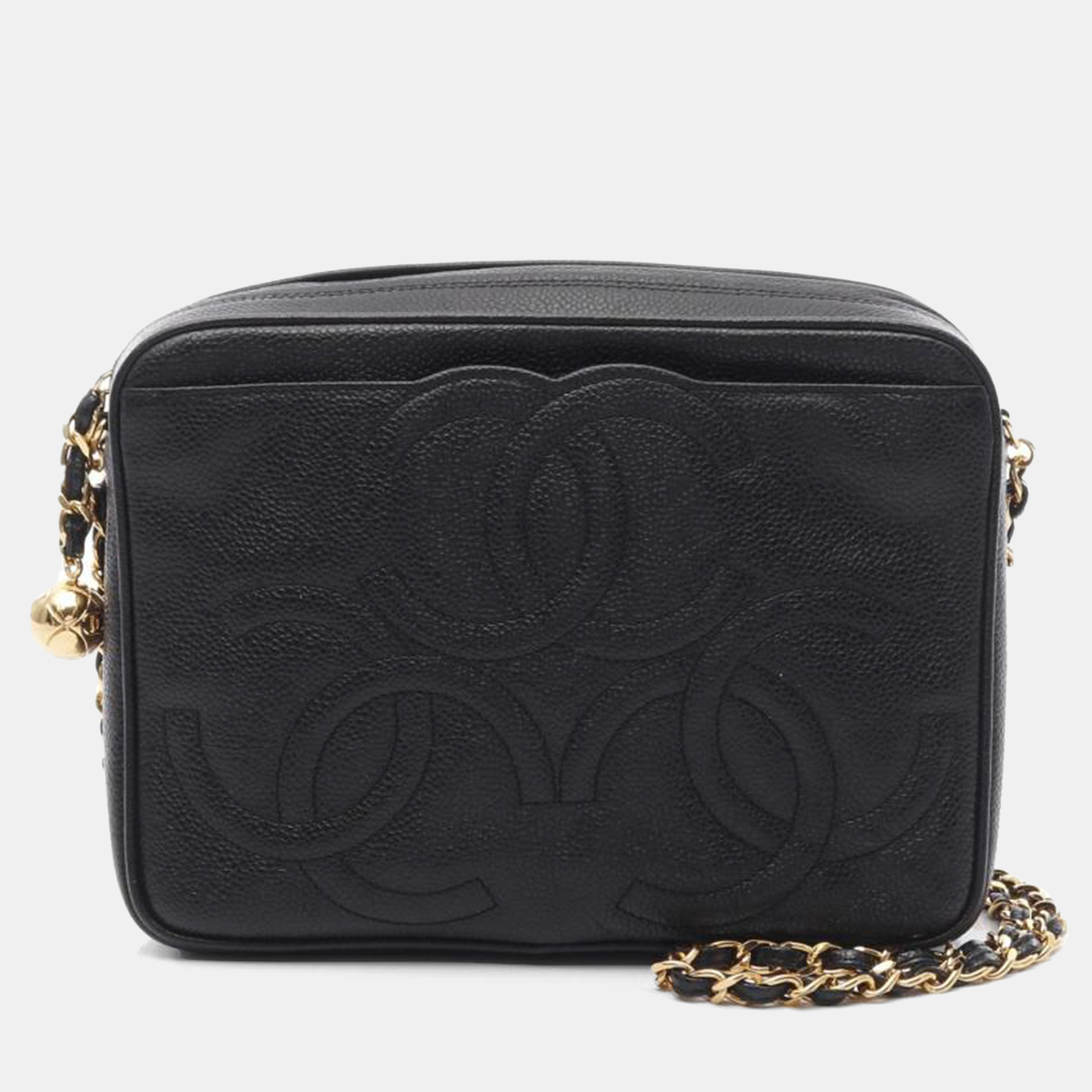 Chanel Triple CC Black Leather Chain Camera Bag, Handbags - Luxury Closet catalog