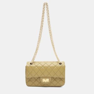 Chanel Mini Reissue 2.55 Neutrals Calfskin Flap Bag, Handbags - Luxury Closet catalog