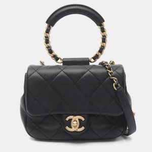Chanel In-the-Loop CC Black Lambskin Sheep Leather Shoulder Bag, Handbags - Luxury Closet catalog