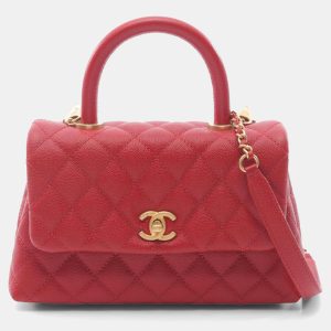 Chanel Coco Handle Red Calfskin Top Handle Bag, Satchels - Luxury Closet catalog