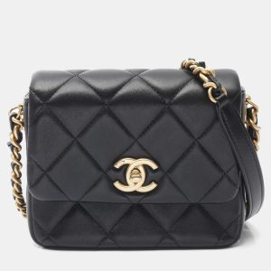 Chanel Side Note Leather Black Shoulder Bag, Handbags - Luxury Closet catalog