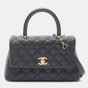 Chanel Coco Handle Black Leather Shoulder Bag, Satchels - Luxury Closet catalog