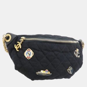 Chanel Paris Hamburg Black Wool Body Bag, Handbags - Luxury Closet catalog
