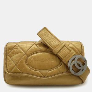 Chanel Coco Mark Gold Calfskin Leather Shoulder Bag, Handbags - Luxury Closet catalog