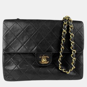 Chanel Flap Black Lambskin Shoulder Bag, Handbags - Luxury Closet catalog