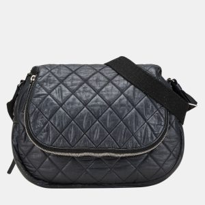 Chanel Quilted Expandable Black Leather Shoulder Bag, Handbags - Luxury Closet catalog