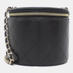 Chanel Quilted Mini Round Vanity Clutch with Chain, Handbags - Luxury Closet catalog