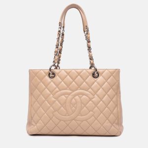 Chanel Beige Caviar Grand Shopping Tote, Tote Handbags - Luxury Closet catalog