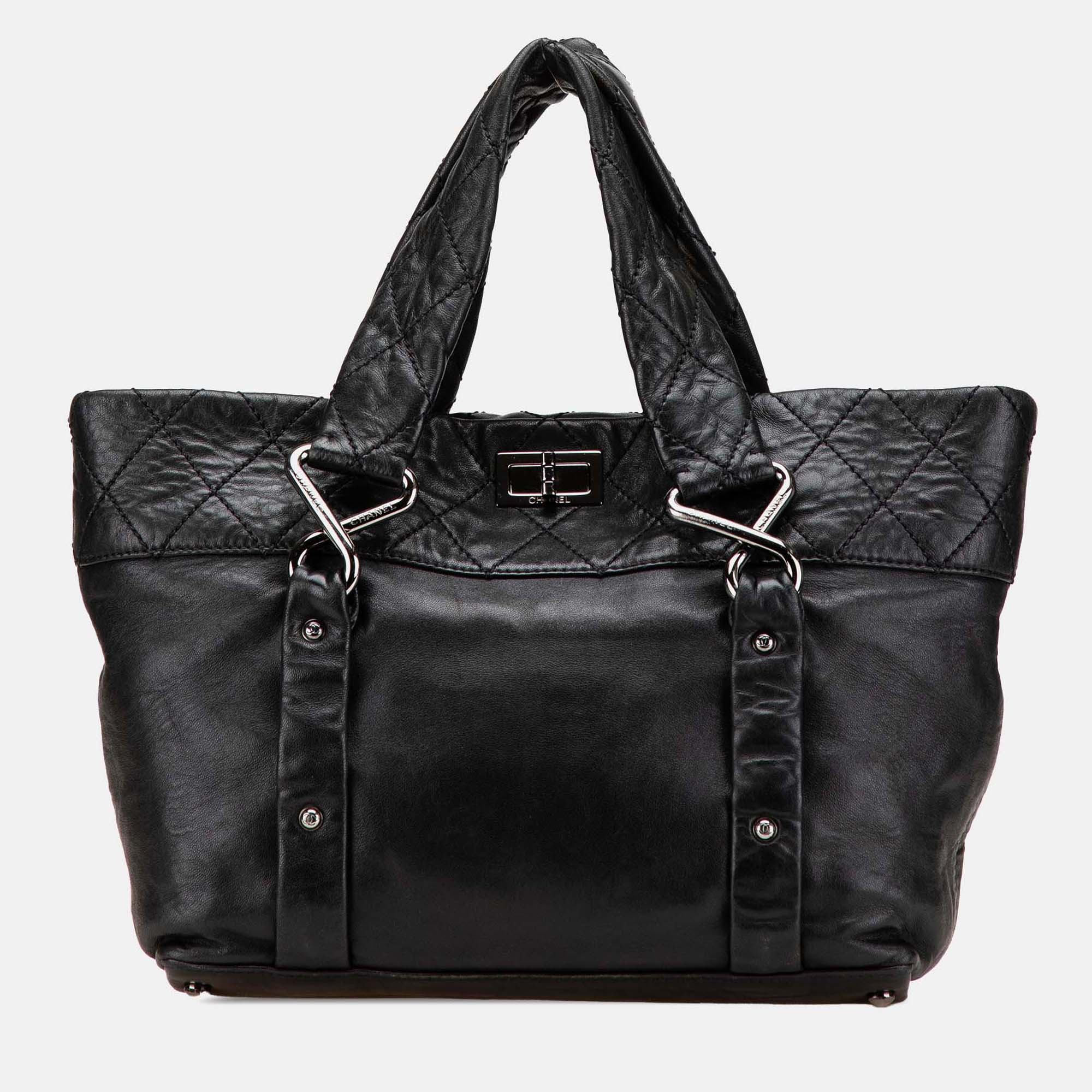 Chanel Black Small Reissue Lambskin 8 Knots Tote, Tote Handbags - Luxury Closet catalog