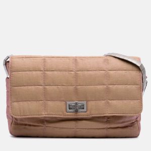 Chanel Beige Quilted Iridescent Nylon Mademoiselle Flap, Shoulder Bags - Luxury Closet catalog