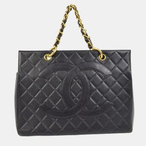 Chanel Black Calfskin Tote Chain Handbag, Tote Handbags - Luxury Closet catalog