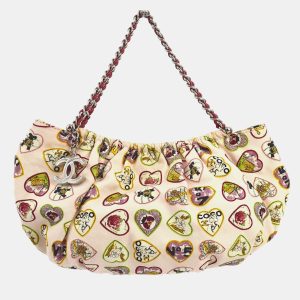 Chanel Valentine Pink Canvas Chain Shoulder Bag, Shoulder Bags - Luxury Closet catalog