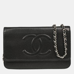 Chanel Timeless WOC Black Calfskin Wallet On Chain Bag, Wallets & Money Clips - Luxury Closet catalog