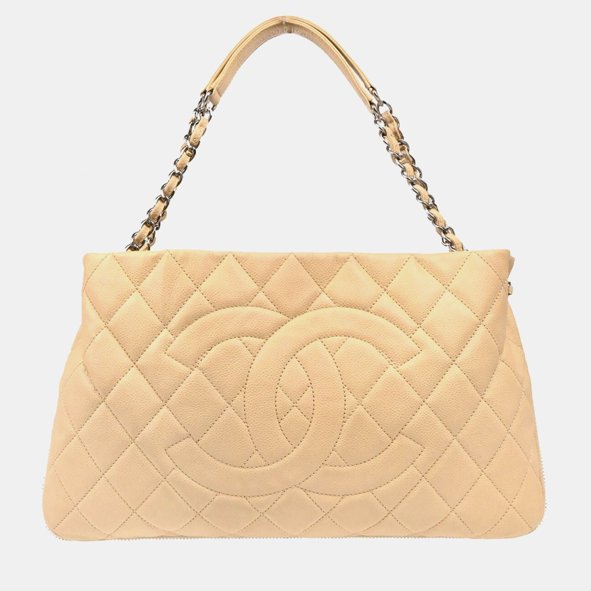 Chanel Interlocking CC Beige Calfskin Timeless Tote Bag, Tote Handbags - Luxury Closet catalog