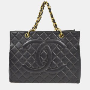 Chanel CC Timeless Black Calfskin Chain Tote Bag, Tote Handbags - Luxury Closet catalog
