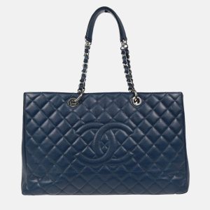 Chanel GST XL Blue Calfskin Grand Shopping Tote Bag, Tote Handbags - Luxury Closet catalog