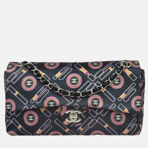Chanel Classic Single Flap Black Satin Lipstick Shoulder Bag, Handbags - Luxury Closet catalog