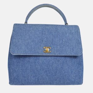 Chanel Kelly Blue Denim Top Handle Bag, Satchels - Luxury Closet catalog