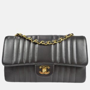 Chanel Mademoiselle Black Lambskin Shoulder Bag, Handbags - Luxury Closet catalog