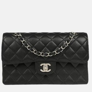 Chanel Classic Double Flap Small Black Calfskin Shoulder Bag, Handbags - Luxury Closet catalog